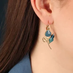 Dormeuses*Taratata Bijoux Chardon bleu