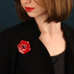 Broche*Taratata Bijoux Joli Coquelicot