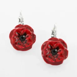 Dormeuses*Taratata Bijoux Joli Coquelicot