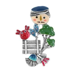 Broche*Taratata Bijoux Josi Brocoli & Léon Cornichon