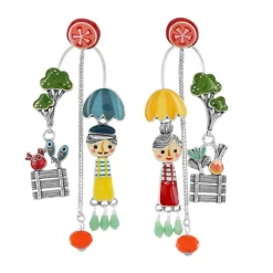 Puces*Taratata Bijoux Josi Brocoli & Léon Cornichon